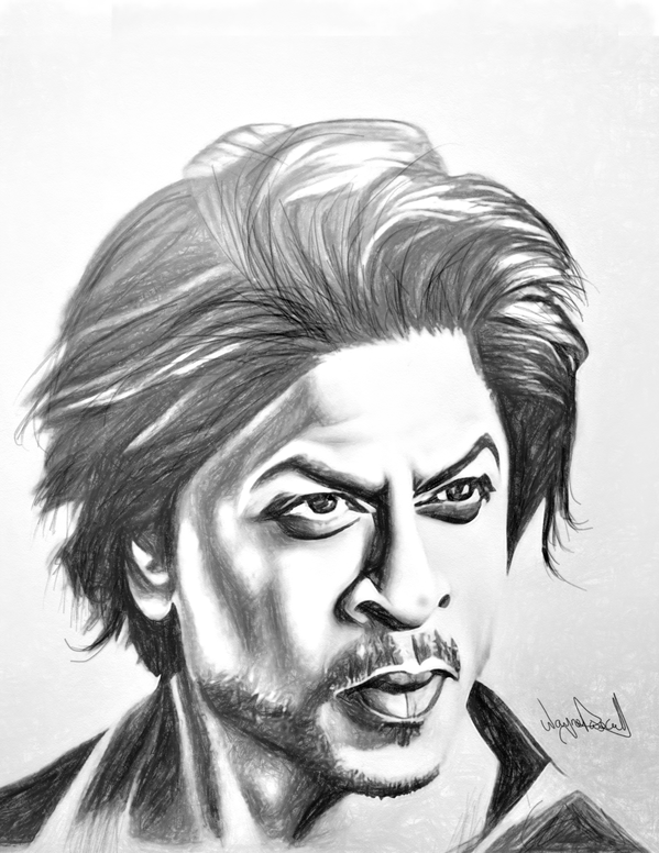 Portrait of Shah Rukh Khan Digital Download
