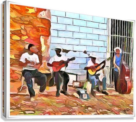 CARIBBEAN SCENES - MUSICS DE CUBA  Canvas Print