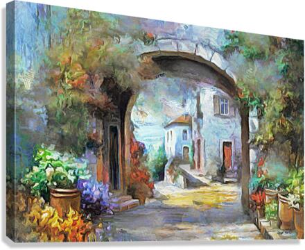 Tuscany Corner  Canvas Print