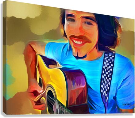 guitar and a smile  Canvas Print