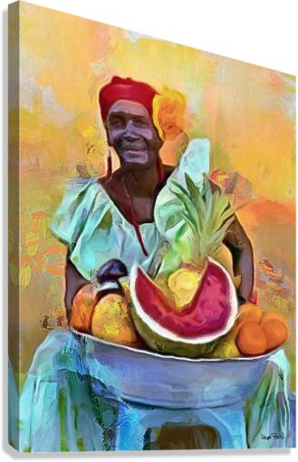 de fruit lady-2  Canvas Print