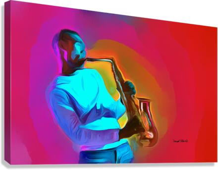SAX IN THE JAZZ  Canvas Print