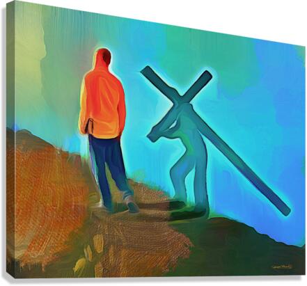 Take Up Your Cross and Follow Me  Canvas Print