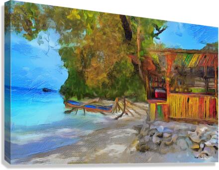 Hut by The Beach  Canvas Print