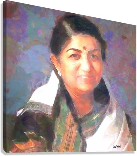 Lata Mangeshkar   Canvas Print
