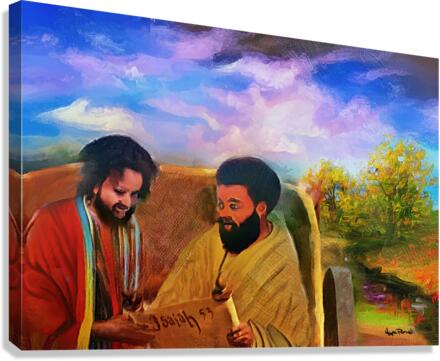 ETHIOPIAN TREASURER GETS SAVED  Canvas Print