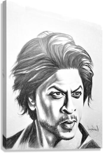 Portrait of Shah Rukh Khan  Canvas Print