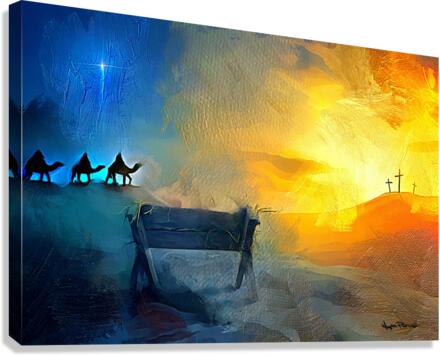 MANGER TO THE CROSS  Canvas Print