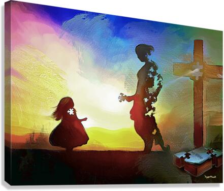 THE MISSING PIECE - In Our Children  Canvas Print