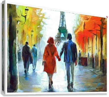 LOVE IN PARIS  Canvas Print