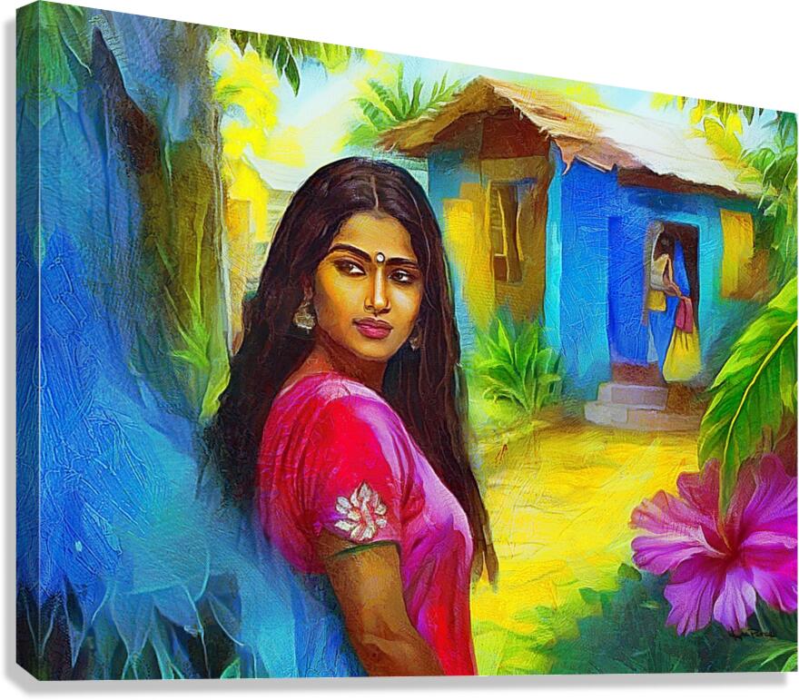 Priyas Country Home  Canvas Print