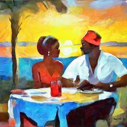 Dis and Dat in De Caribbean - Dinner in De Sunset