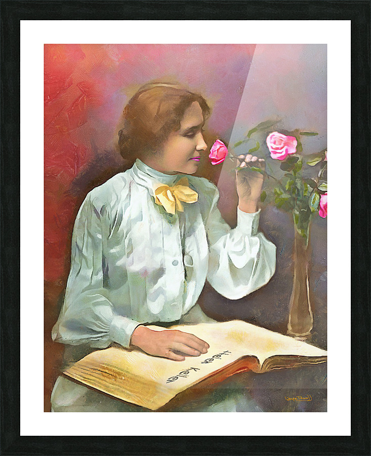 Helen Keller  Framed Print Print