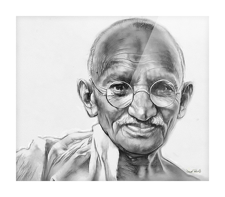Mahatma Gandhi  Framed Print Print