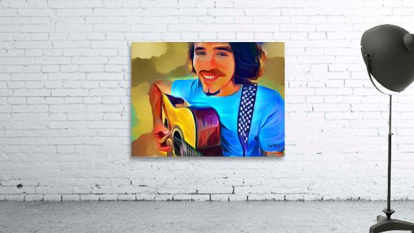 guitar and a smile by Wayne Pascall Art
