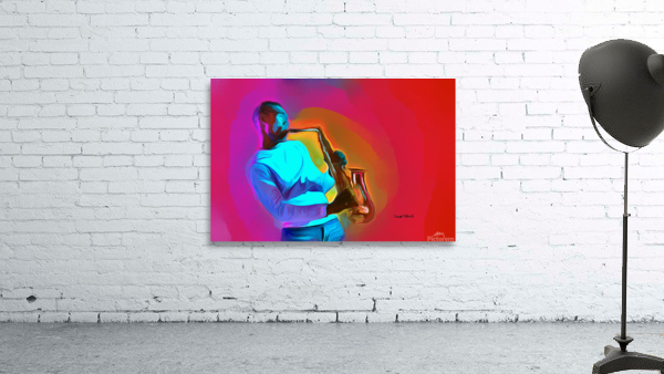 SAX IN THE JAZZ by Wayne Pascall Art