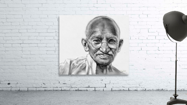 Mahatma Gandhi by Wayne Pascall Art