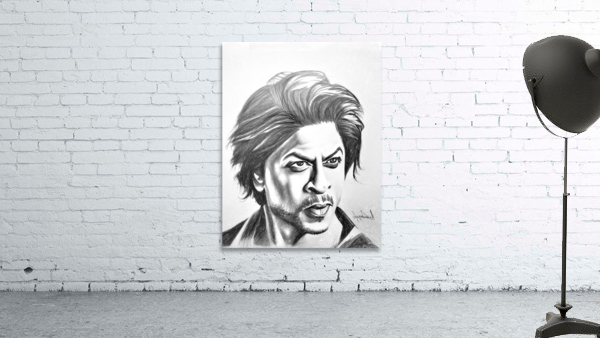Portrait of Shah Rukh Khan by Wayne Pascall Art