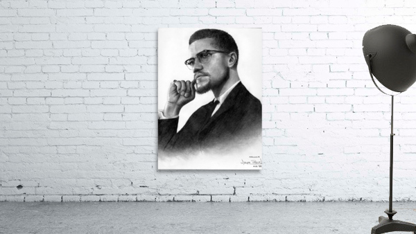 Malcolm X by Wayne Pascall Art