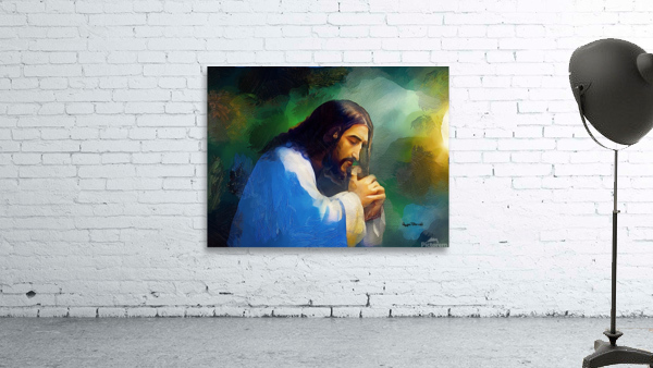 THE PRAYERFUL MOMENTS OF JESUS CHRIST - A Night in Prayer Before a Big Decision by Wayne Pascall Art