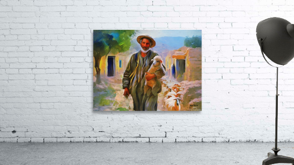 PARABLES OF JESUS - The Shepherd and The Lost Sheep by Wayne Pascall Art