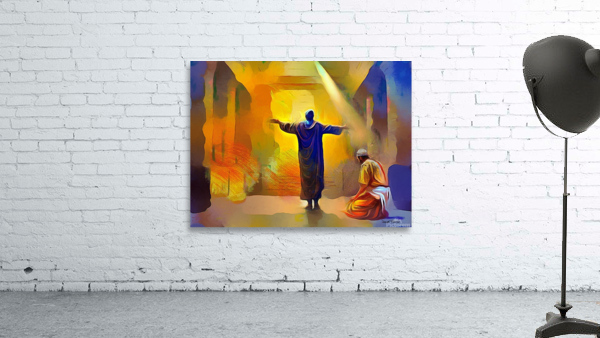 PARABLES OF JESUS - THE PHARISEE AND PUBLICAN by Wayne Pascall Art