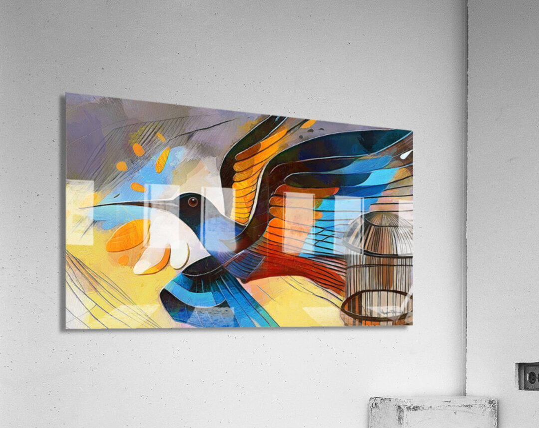 Uncaged and Free Acrylic Print