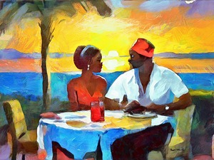 Dis and Dat in De Caribbean - Dinner in De Sunset
