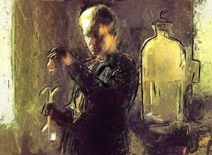 Marie Curie in Lab