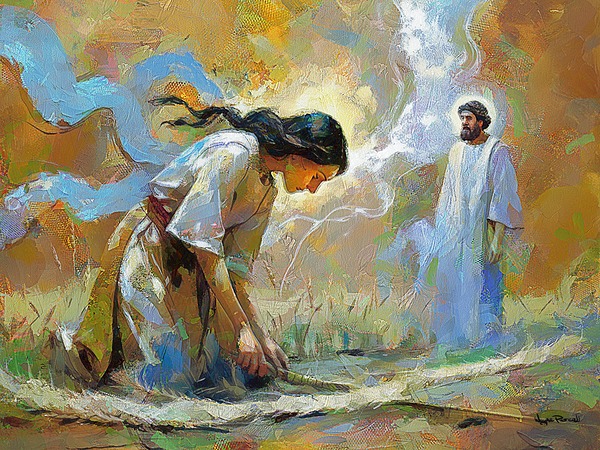 Boaz Meets Ruth Print