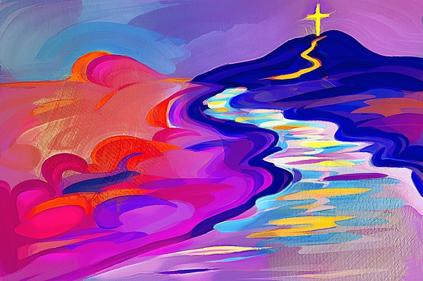 ROAD TO THE CROSS Print