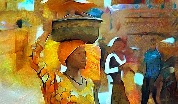 African Woman Print
