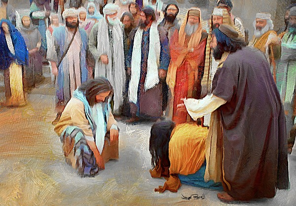 Cast the First Stone Print