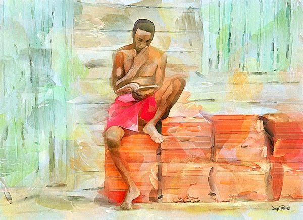 CARIBBEAN SCENES - DIAMOND IN THE ROUGH Print