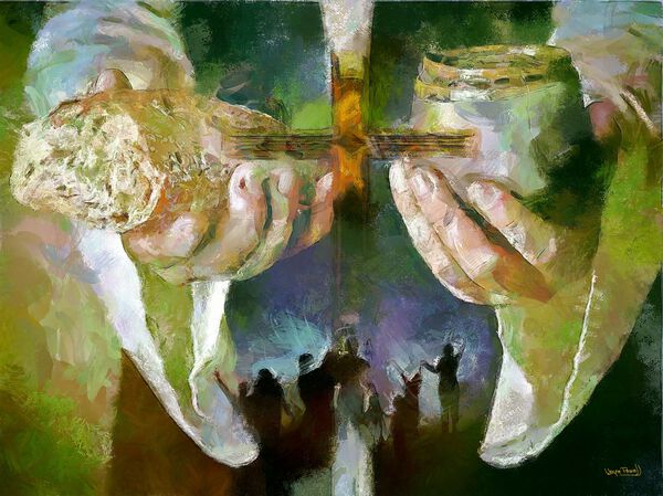 The Cross and the Feast  Print