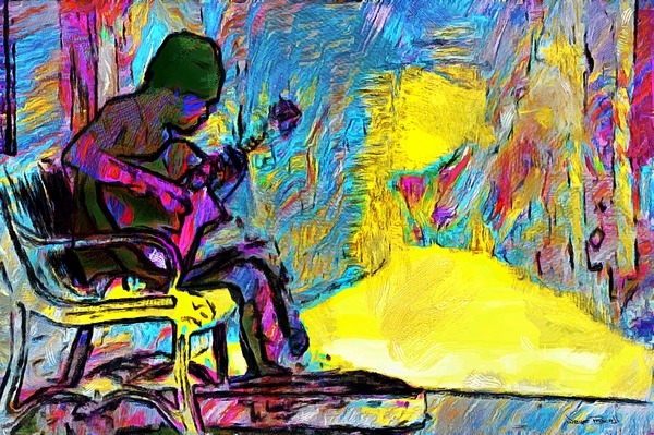 GUITAR KALEIDOSCOPE Print