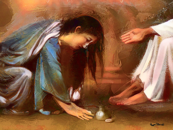 Woman with Alabaster Box Forgiven  Print