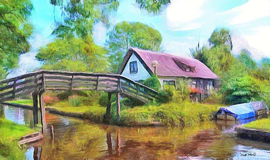 Bridge over the Stream  Print