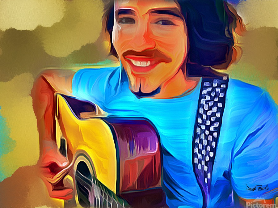 GUITAR AND A SMILE  Print