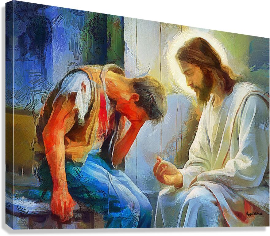 Confessions to Jesus Canvas Print