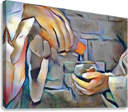 THE MASTERS HANDS - THE PROVIDER Canvas Print