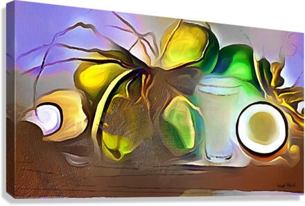 CARIBBEAN SCENES - COCONUT DELIGHT  Canvas Print