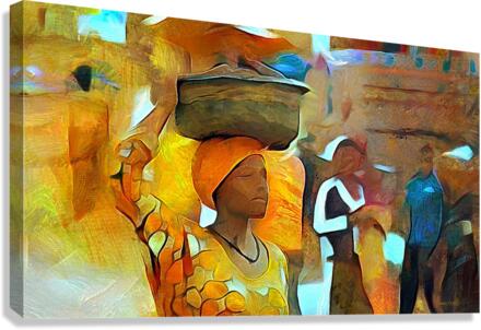 African Woman  Impression sur toile