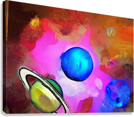 Lost in Space-4 Canvas Print