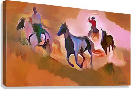 wild wild west  Impression sur toile