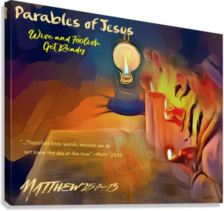Parables of Jesus - Wise and Foolish Virgins Canvas Print