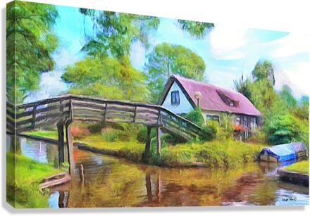 Bridge over the Stream Canvas Print