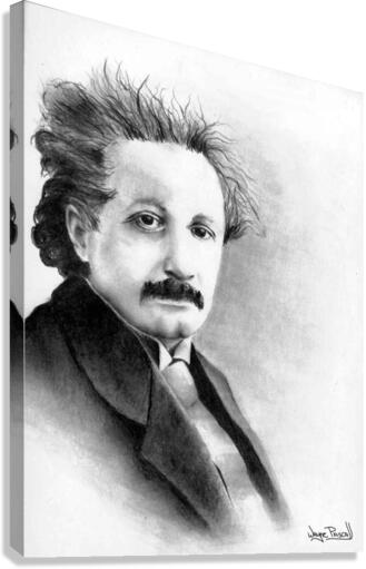 Einstein  Impression sur toile
