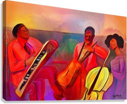 A JAZZ MOMENT  Canvas Print