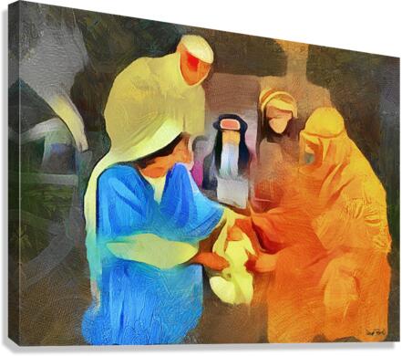 Jesus is Born  Canvas Print